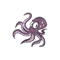  Octopus monster vector art