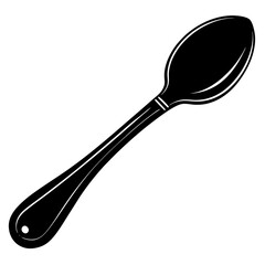 spoon on white background