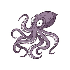  Octopus monster vector art