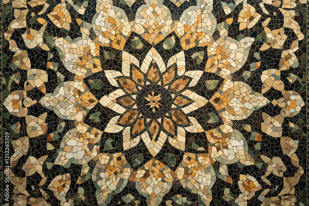 Poster a mesmerizing kaleidoscope pattern.