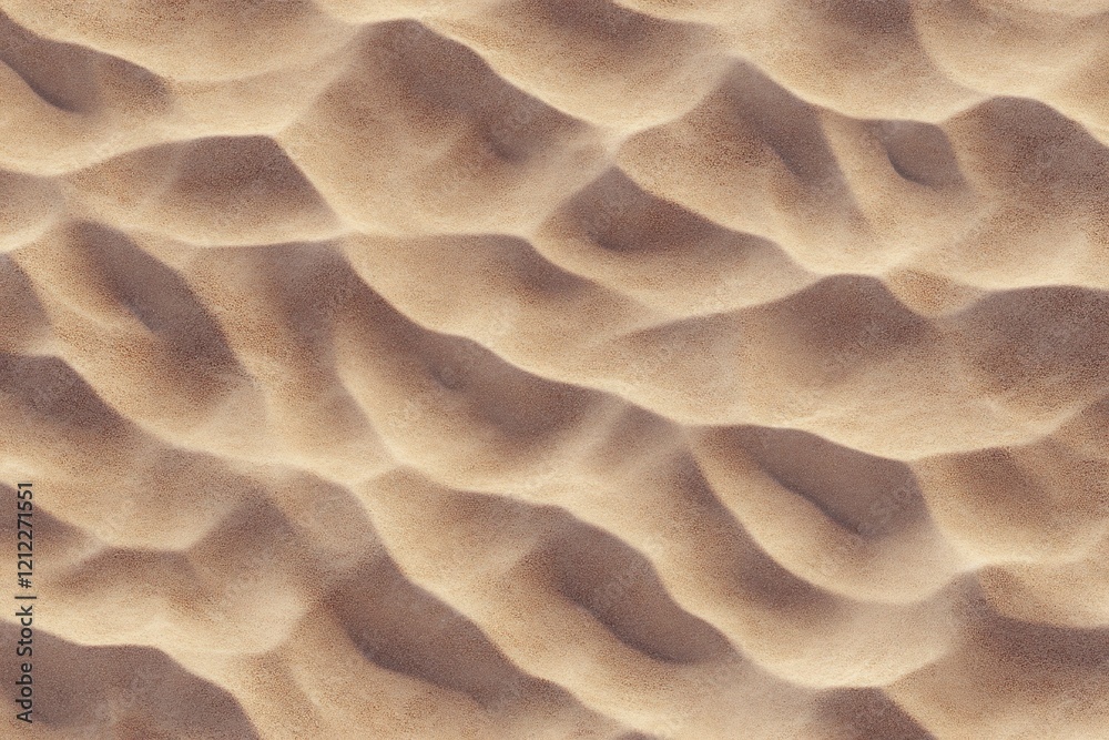 Fototapete close-up of textured sand dunes, showing intricate patterns and subtle shadows.