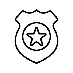 Police badge icon color editable