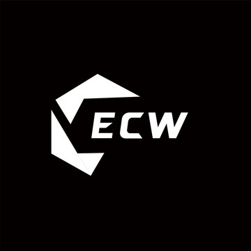 ECW creative minimalist letter logo. ECW unique vector initials alphabet letter logo design