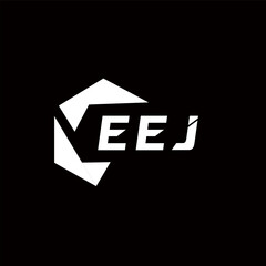 EEJ creative minimalist letter logo. EEJ unique vector initials alphabet letter logo design