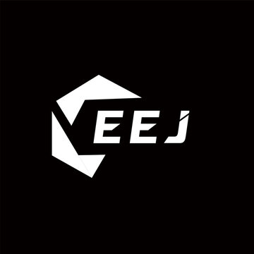 EEJ creative minimalist letter logo. EEJ unique vector initials alphabet letter logo design