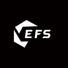 EFS creative minimalist letter logo. EFS unique vector initials alphabet letter logo design