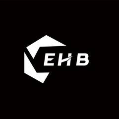 EHB creative minimalist letter logo. EHB unique vector initials alphabet letter logo design