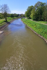 Odra River in Raciborz, Poland