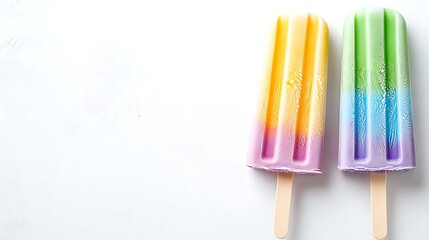 Rainbow Popsicles Summer Refreshment Treat