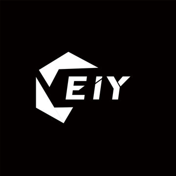 EIY creative minimalist letter logo. EIY unique vector initials alphabet letter logo design