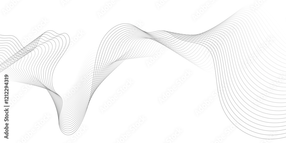 Fototapete abstract background with waves. eps10 abstract wave line background. modern flowing wavy background.