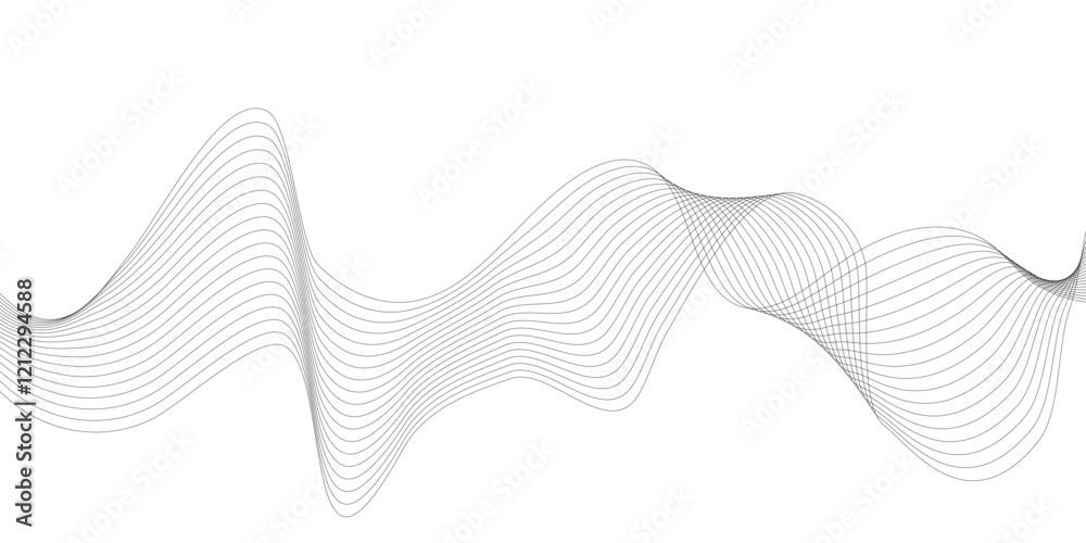 Poster Abstract background with waves. EPS10
Abstract wave line background. Modern flowing wavy background. Background with wave. Black line on white background.
