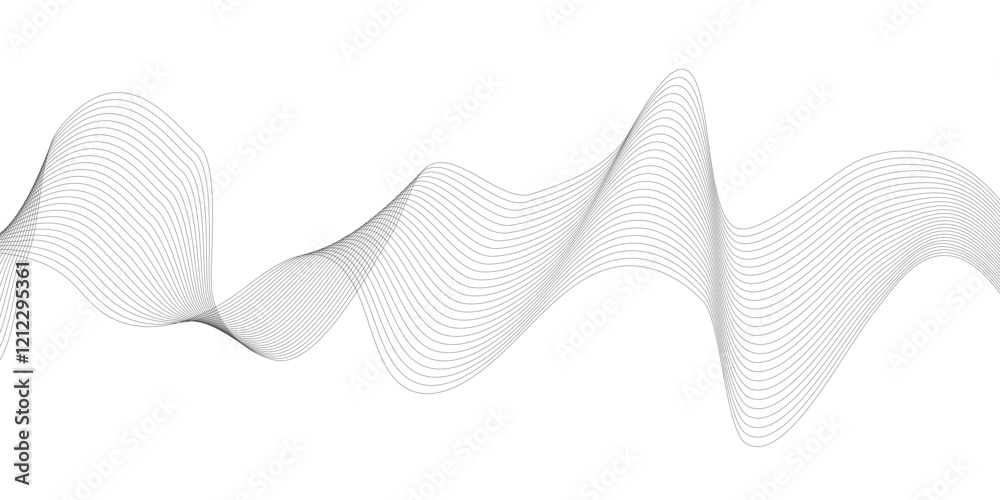 Leinwandbilder abstract background with waves. eps10 abstract wave line background. modern flowing wavy background.