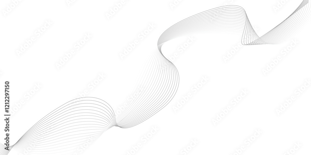 Poster abstract wave lines dynamic flowing colorful light isolated background. technology, modern, wallpape