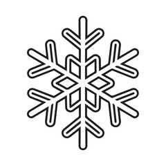  snowflakes icon silhuette vector .Snowflakes collection christmas design elements..