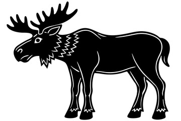 A simple wild animal shap with short spikers cartoon style , vector illustration