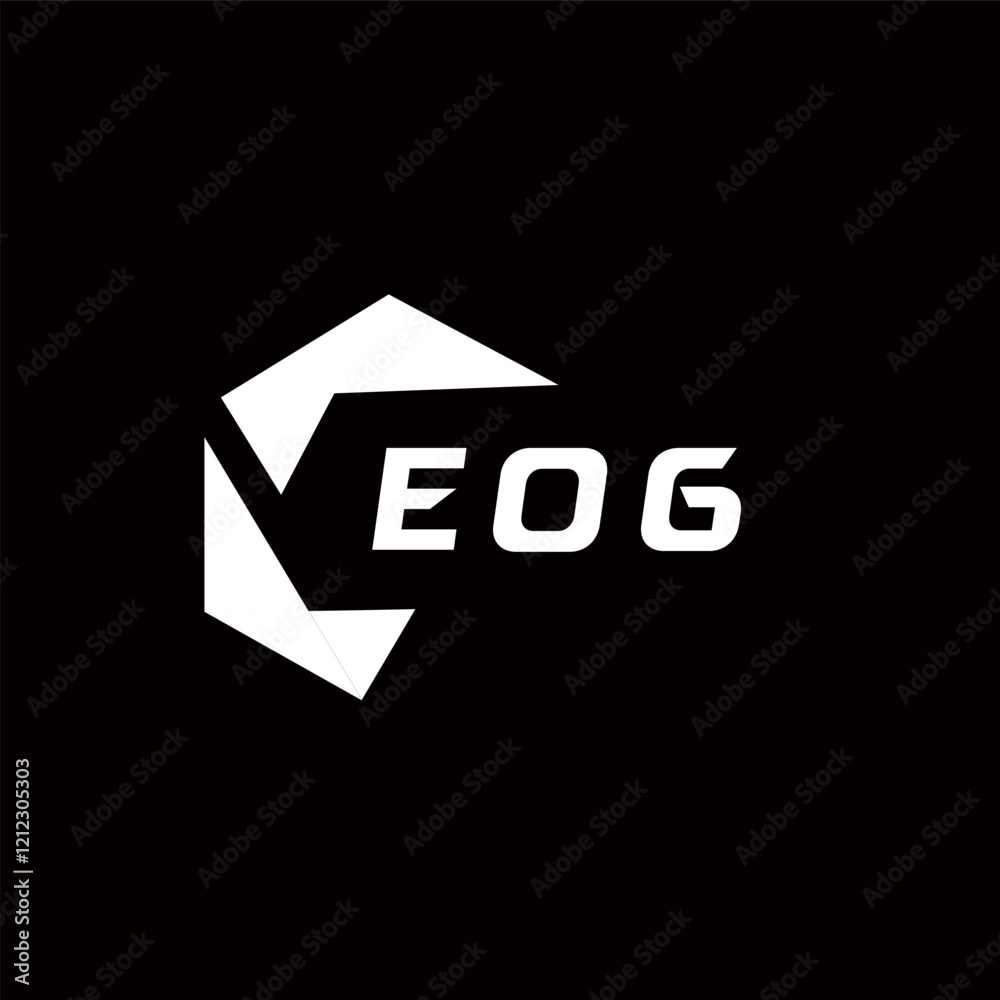 Fototapete EOG creative minimalist letter logo. EOG unique vector initials alphabet letter logo designEOG creative minimalist letter logo. EOG unique vector initials 