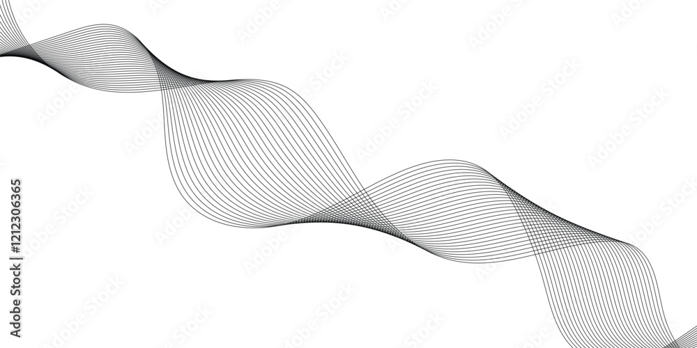 Poster Abstract wave lines dynamic flowing colorful light isolated background. technology, modern, wallpaper, business card, banner, flyers, book cover illustration design element in concept of music, party,