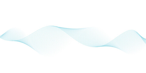 Abstract blue purple gradient flowing wave lines on white background. Modern colorful wavy lines pattern design element. Suit for poster, website, banner, presentation, cover, brochure, flyer, blue