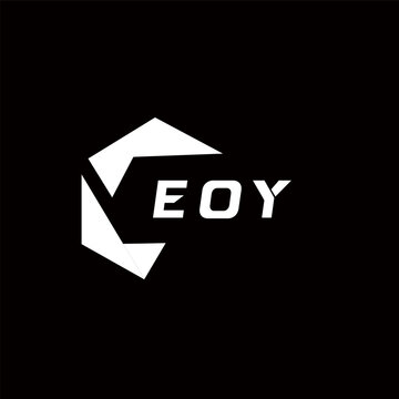 EOY creative minimalist letter logo. EOY unique vector initials alphabet letter logo design