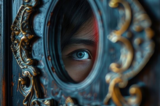 looking in the mirror and reflecting
