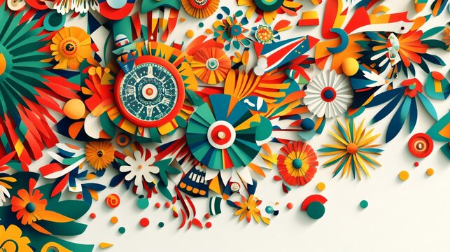 Celebrate Mexico's Independence Day with a Vibrant Flag Design Card