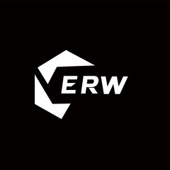 ERW creative minimalist letter logo. ERW unique vector initials alphabet letter logo design