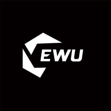 EWU creative minimalist letter logo. EWU unique vector initials alphabet letter logo design EWU creative minimalist letter logo. EWU unique vector initials alphabet letter logo design