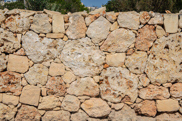 Rock texture, limestone rock texture background, stone wall