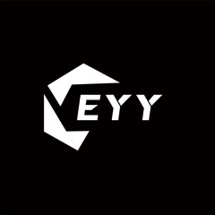EYY creative minimalist letter logo. EYY unique vector initials alphabet letter logo design sign