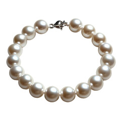 Obraz premium Elegant Creamy White Pearl Bracelet Classic Jewelry Luxury Accessory Fashion Accessory Gift