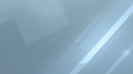 Obraz premium Modern minimalist digital artwork with geometric rectangles and squares, soft pastel tones, lens glow lighting, layered design, and grand-scale elegance on a gray gradient.