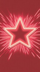 Obraz premium A glowing star with radiating lines on a dark background, suggesting celebration or achievement.