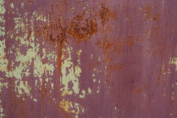 Metal texture with scratches and cracks. Rusty metal surface, old rusty background for design