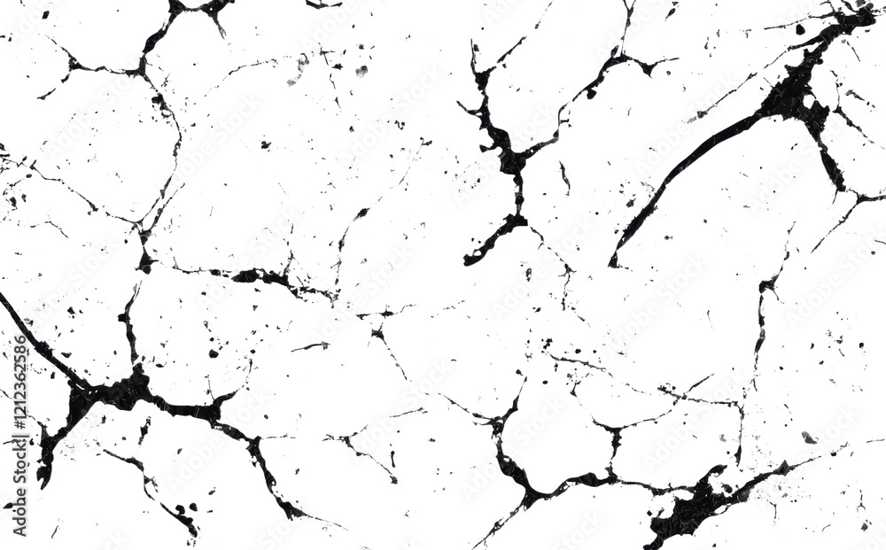 Aufkleber A monochrome texture comprising irregular graphic elements. Distressed and uneven grunge background. Abstract modern illustration. Serves as an overlay for an interesting effect and added depth.