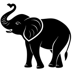 elephant isolated on white