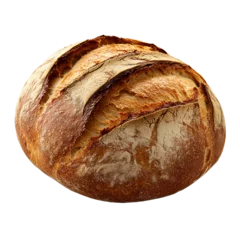 Fototapete Rund Crusty Artisan Bread Loaf Golden Brown Rustic Baked Delicious Food Photography © Junaed Ahamed Sakib