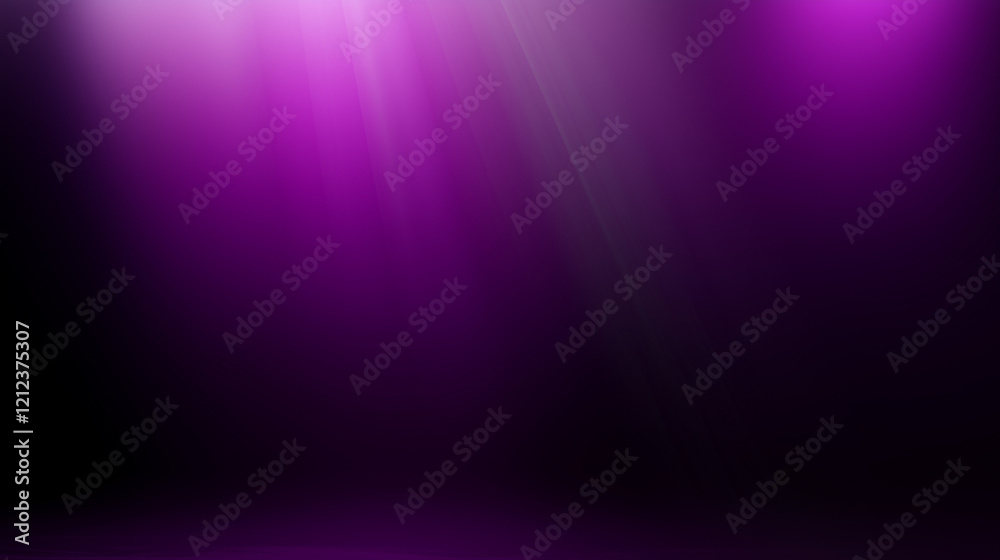 Poster Abstract gradient background blending deep purple and black tones with glowing white light in the upper right corner. Smooth texture and ethereal quality create a striking interplay of contrast, light