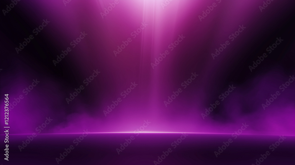 Poster Abstract gradient background blending deep purple and black tones with glowing white light in the upper right corner. Smooth texture and ethereal quality create a striking interplay of contrast, light