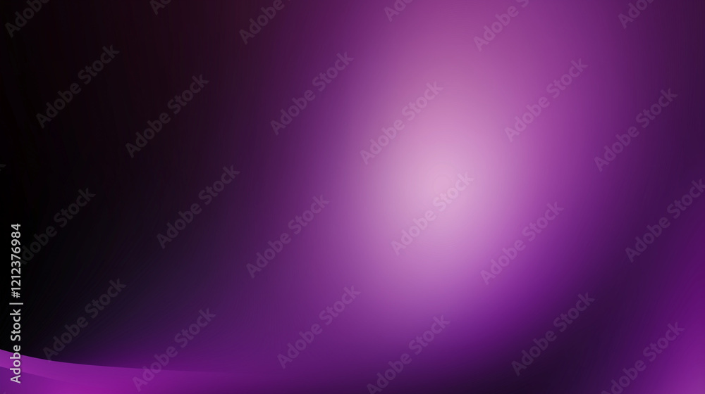 Poster Abstract gradient background blending deep purple and black tones with glowing white light in the upper right corner. Smooth texture and ethereal quality create a striking interplay of contrast, light