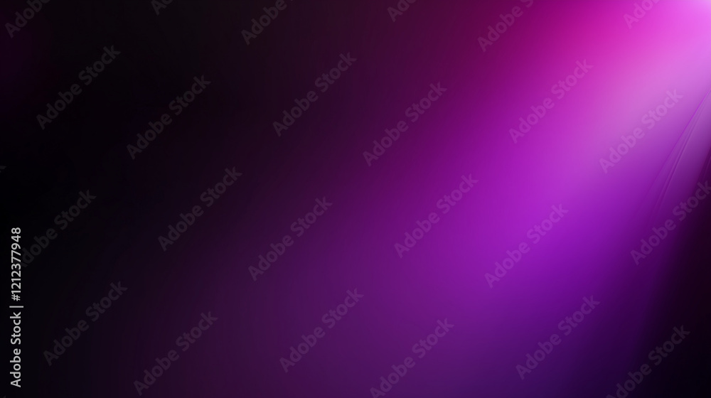 Poster Abstract gradient background blending deep purple and black tones with glowing white light in the upper right corner. Smooth texture and ethereal quality create a striking interplay of contrast, light