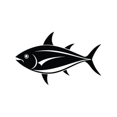 bull shark with silhouette vector illustration