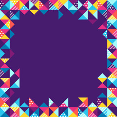 Fototapeta premium Triangle background. Abstract geometric polygonal image.