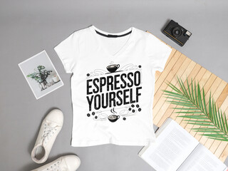 typography t-shirt design and free template