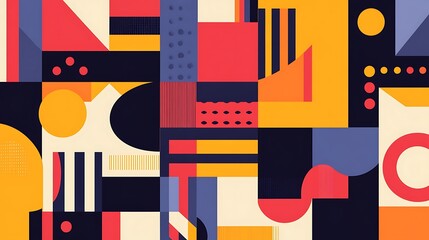 Obraz premium Abstract geometric shapes pattern background
