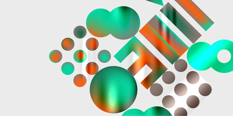 Circles and triangles modern art. Vector Illustration For Wallpaper, Banner, Background, Card, Book Illustration, landing page