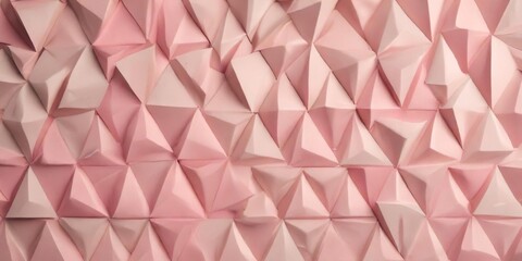 Fototapeta premium Stylish cream and blush pink triangle pattern, subtle, geometric, soft color