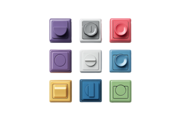 Combined Switches on transparent background