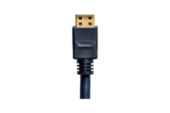 Computer Power Cable on transparent background