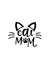 Cat Mom SVG Design – Adorable and Stylish Artwork for T-Shirts, Mugs, Tote Bags, and Personalized Gifts